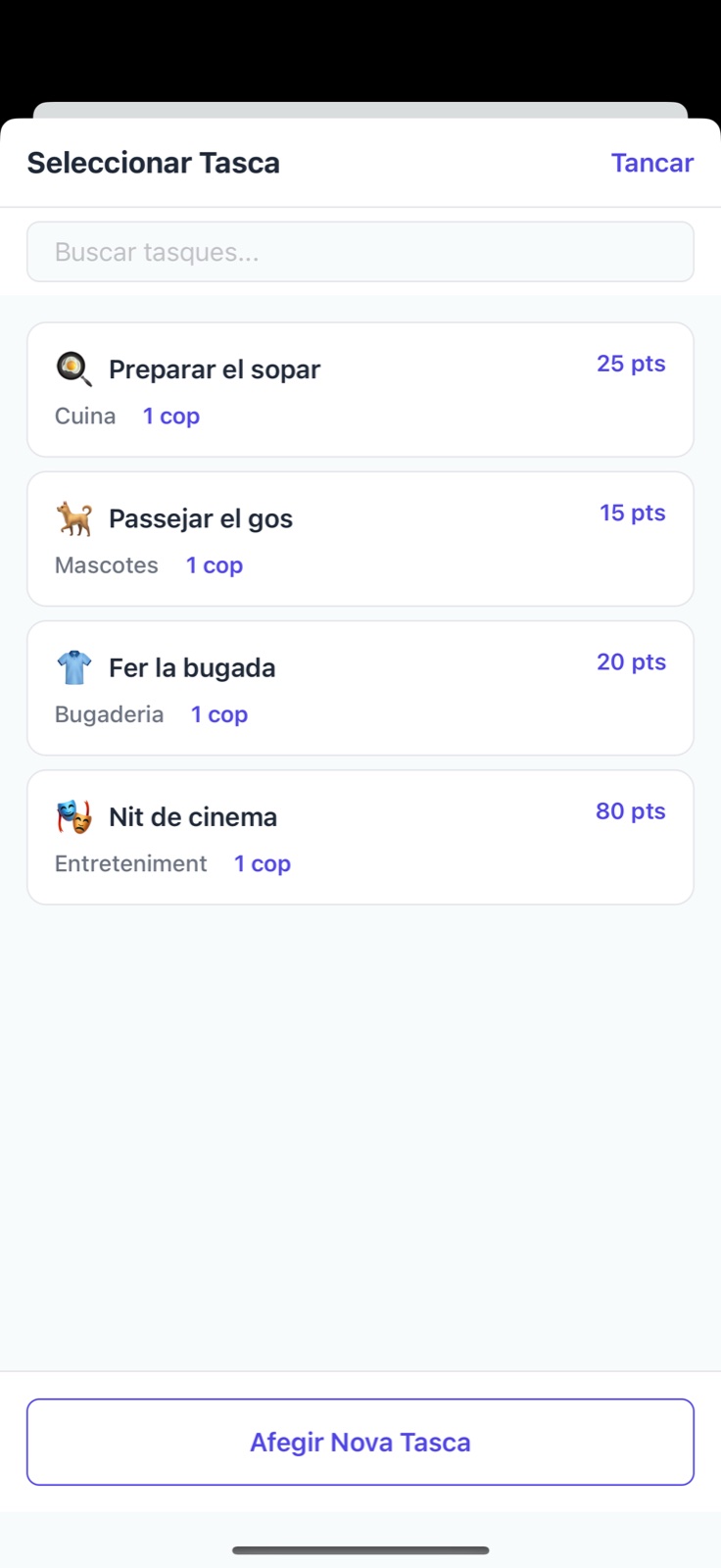 Catàleg de tasques de Taskabi